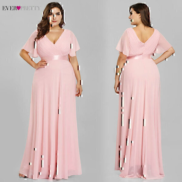 שמלת ערב אלגנטית במידות גדולות