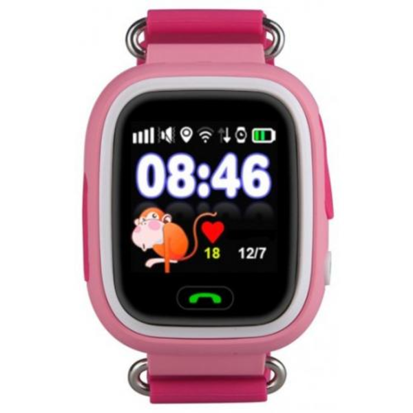 שעון GPS חכם לילדים עם סים מובנה Kidiwatch Color בצבע ורוד