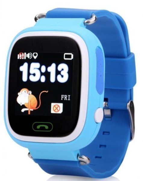 שעון GPS חכם לילדים עם סים מובנה Kidiwatch Color בצבע תכלת