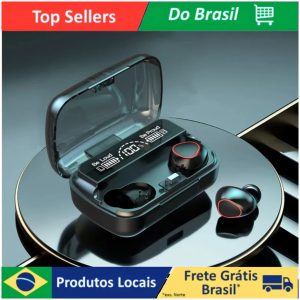 אוזניות Bluetooth 5.1 עם קייס LED, שליטה מגע וסוללה חזקה