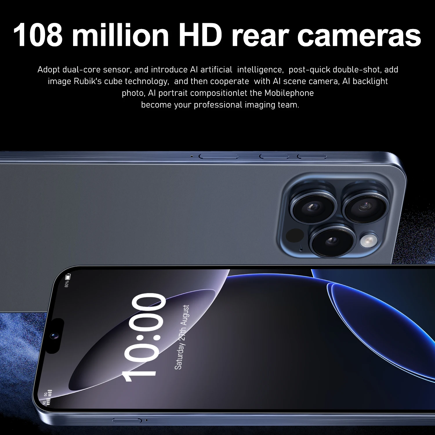 I16 Pro Max 5G עם Android 14 וסוללה 7800mAh