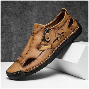 סנדלי עור רומיים לגברים — קיציים ונוחים