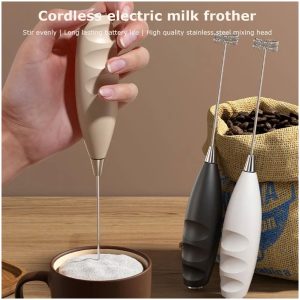 מיקסר ידני מיני לקפה ולביצים — מקציף קומפקטי